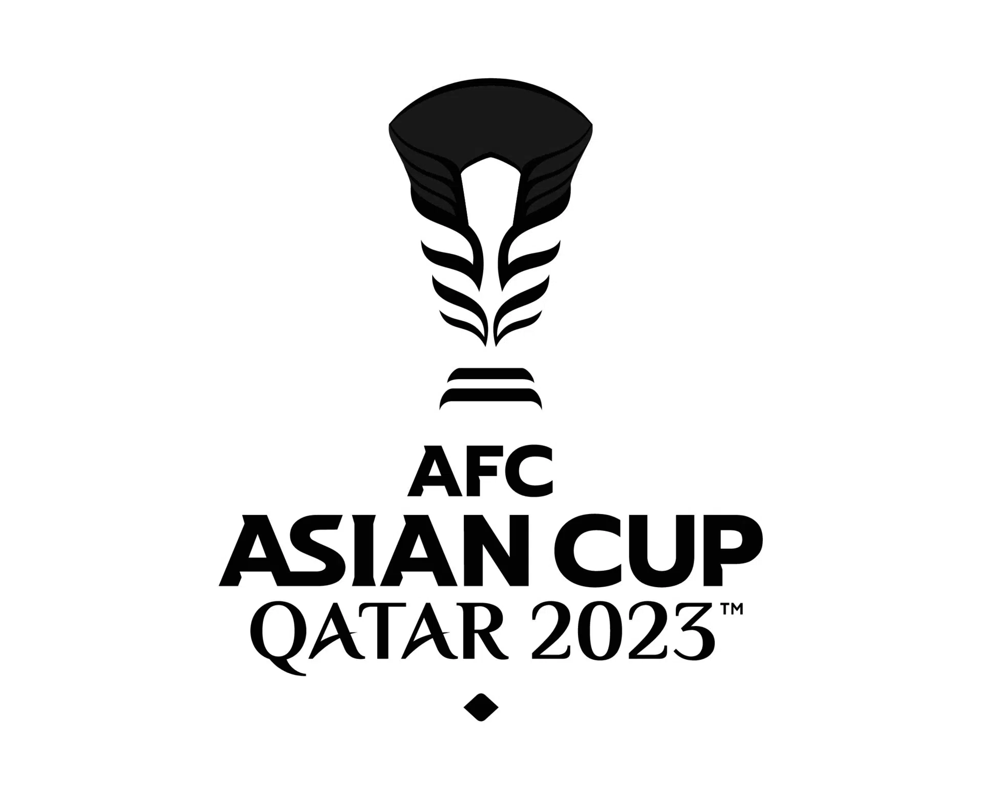 vecteezy afc asian cup qatar 2023 symbol black design asia football 36669218