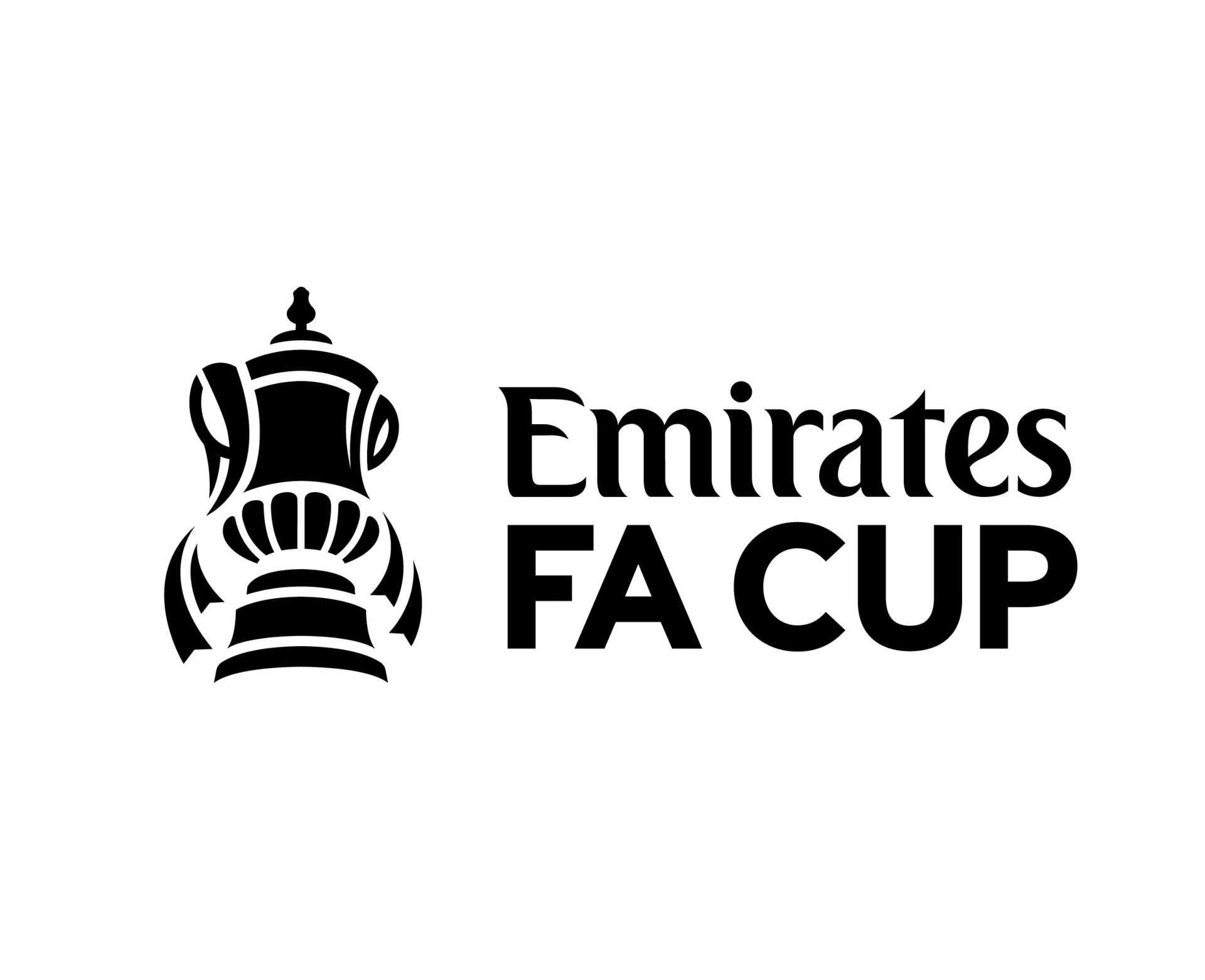 vecteezy emirates fa cup logo with name black symbol abstract design 25409628