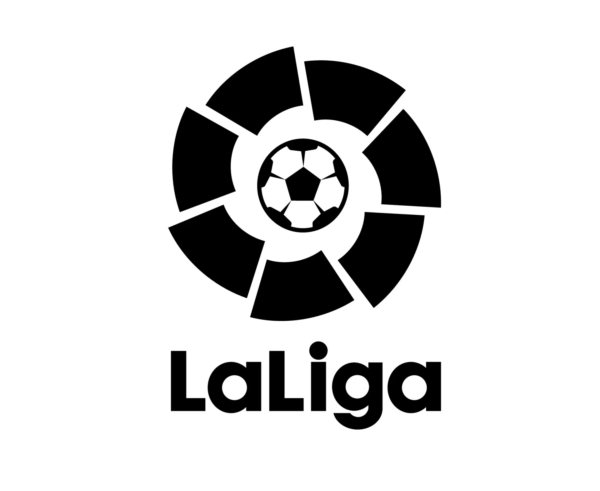 vecteezy la liga logo symbol black and white design spain football 10994360