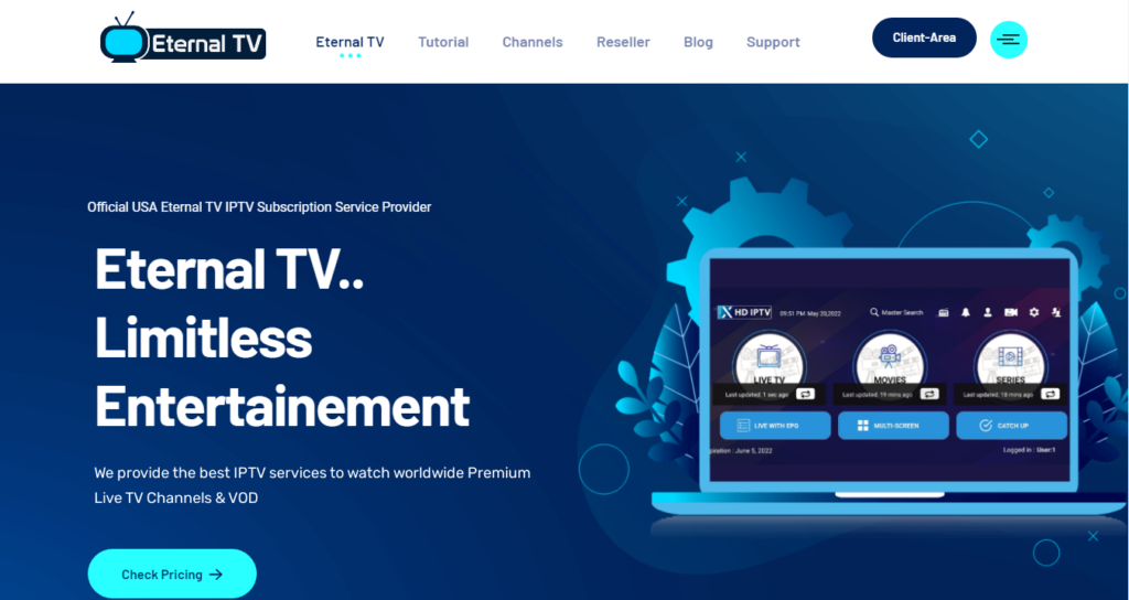 9. Eternal TV – #1 Best IPTV Subscription Service in the USA